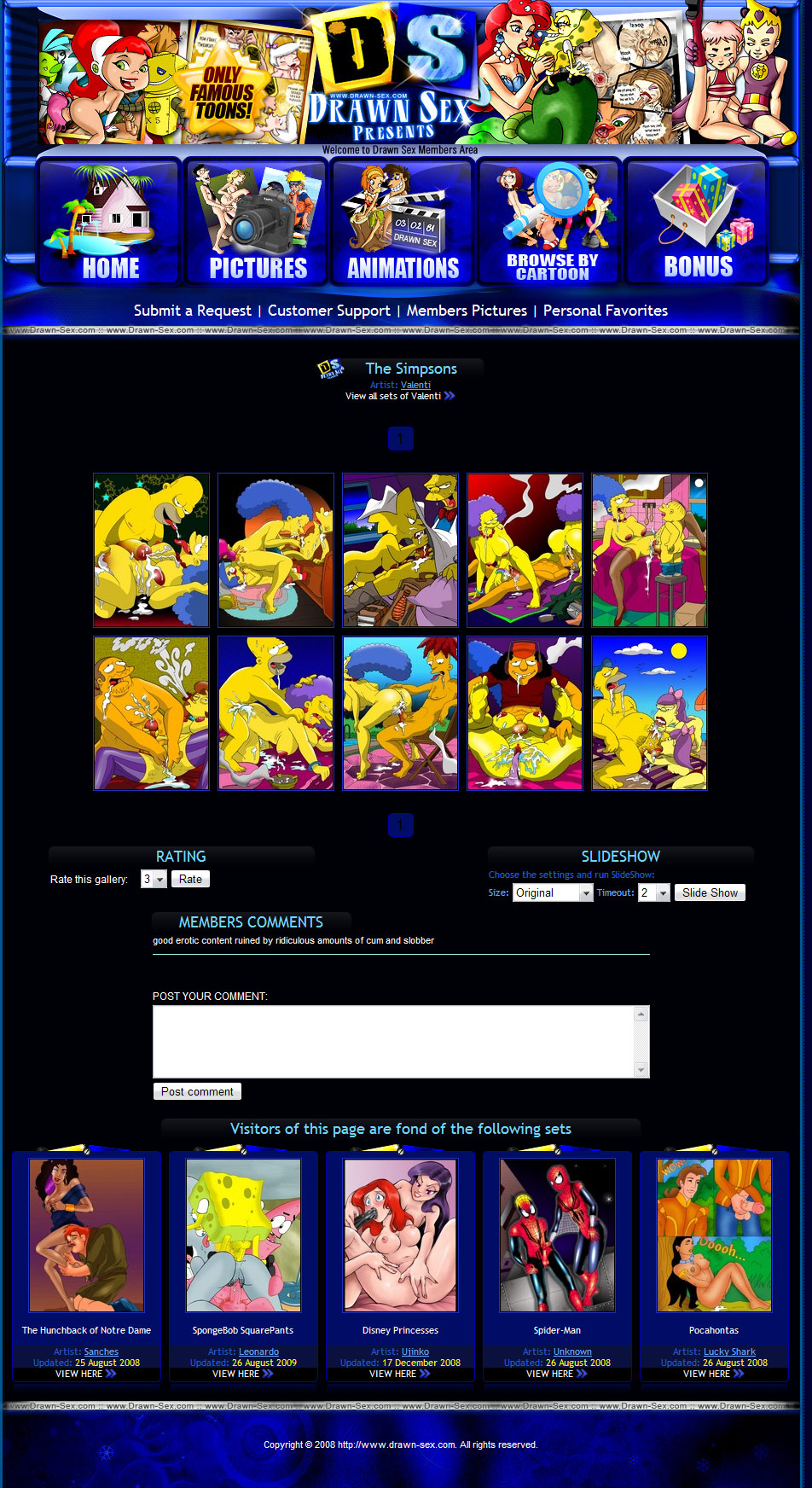 Drawn Sex members area preview 2